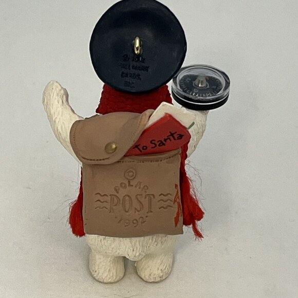 3 Vintage Hallmark Bear Themed Ornaments Trinket Box Polar Bear Mom And Dad - Picture 6 of 16